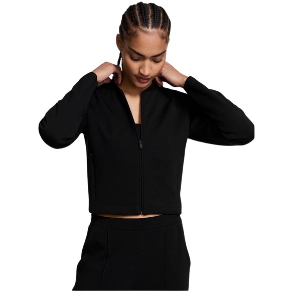 Victoria’s Secret XXL Black VSX Featherweight Knit Full Zip Jacket - Picture 2 of 4